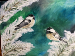 Winter Chickadees